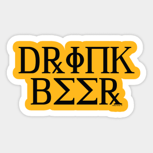 Drink Beer Sticker